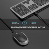 seenda SK38-3 Vezeték Nélküli Billentyűzet-Egér Szett, Ultravékony Tölthető, Ergonomikus, Szilikon Porvédővel, PC/Laptop/Smart TV Kompatibil 3