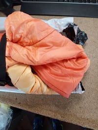 Pătură de camping ultraneoară și compactă KingCamp Frost, model deșertul Gobi, 200x145 cm, albastru, cu husă de transport, pentru drumeții și călătorii 2