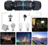 CTRICALVER IP68 Vízálló Kábel Csatlakozó Doboz Kültéri Használatra - 2 db 3-Pólusú Elektromos Elosztó, 0.5-2.5mm² Kábelekhez, LED Világításh 2
