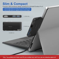 Yeemie Pro Surface Pro 8 Dokkoló - 4K HDMI, Ethernet, USB és TF Kártyaolvasó 7