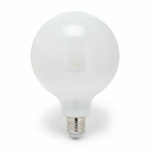 Velamp Opal G125 Globe LED filament žarulja E27 22W 3650lm 4000K — neispravna, djelomično radi: žuta mrlja na stijenci žarulje (stanje: vidi 2. sliku)