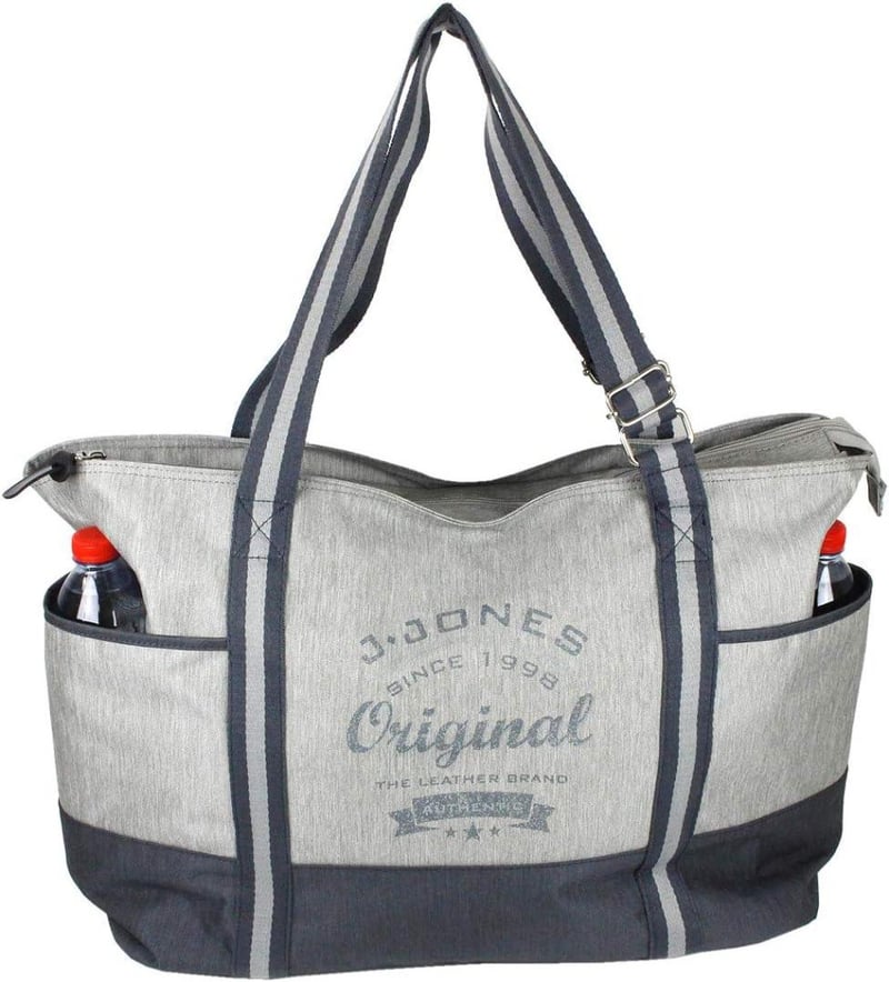 J.Jones XXL Szabadidős Táska, Sporttáska, Úszótáska, Női Shopper Cipzárral