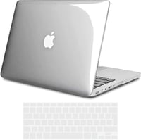 MacBook Pro 15" Retina védőtok - TECOOL ultravékony, átlátszó tok + EU billentyűzetvédő 1