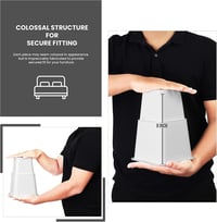 Utopia Bedding állítható bútormagasító készlet - 8 db, fehér, 8-20 cm 5