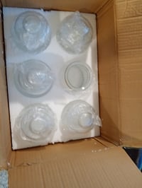 Relaxdays Tárolóüveg 6 db-os Készlet, 700 ml, Fedővel, Légmentes, Átlátszó — 1 db légmentes fedő hiányzik (állapot: lásd a 2. képet) 2