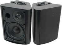 Herdio 5.25" Bluetooth Vízálló Kültéri Hangszóró - 200W, Forgatható Fali Konzollal, Beltéri-Kültéri Használatra, Fekete 1