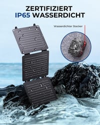 BigBlue Solarpowa 20W ETFE Összehajtható Napelemes Töltő, USB-A és USB-C Csatlakozóval, IP65 Vízálló, Állvánnyal, Mobiltelefon és Tablet Kom 5