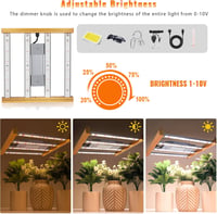 VAYALT SZ1200 LED Növénylámpa - Teljes Spektrumú UV-IR-Kék Fénnyel, Szabályozható, 1200W, 75000 Lumen, Beltéri Magokhoz, Palántákhoz, Zöldsé 2