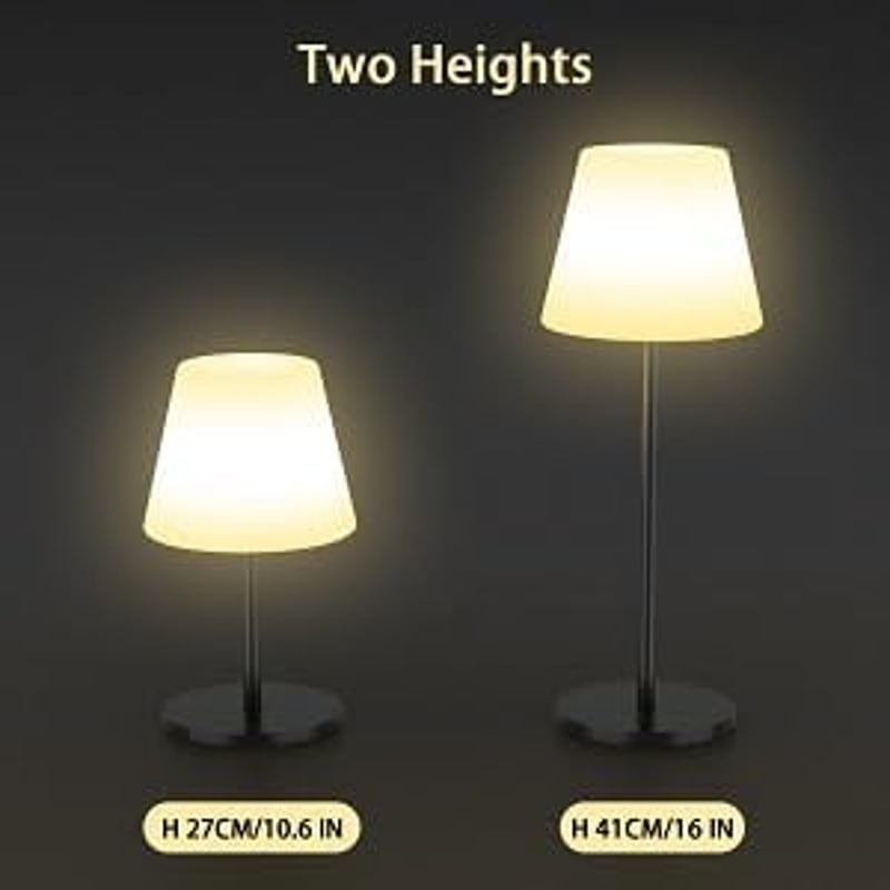 Hordozható LED asztali lámpa - Kültéri, vízálló, RGB színváltós, akkus Ecvivk éjjeli fény