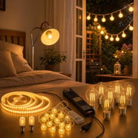 Set za večernu atmosferu: 10m LED traka + 6m svjetlosni niz + 2x E14 + 6x E27 LED žarulje 1