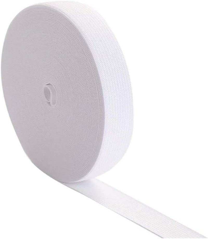 EXFEA Fehér Rugalmas Szalag 5m x 15mm - Minőségi Szövött Gumi