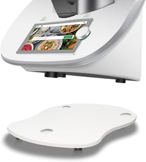 Placă glisantă din bambus CBJEHIFEY pentru Thermomix TM5/TM6 - albă