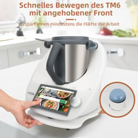 CBJEHIFEY Thermomix TM6 TM5 bambusz csúszótábla fehér kiegészítő 2