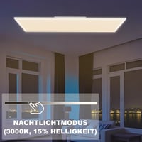 CBJKTX LED panel 120x30 cm, stmievateľné RGB stropné svietidlo s diaľkovým ovládaním, 36W, dlhé ploché stropné osvetlenie do kancelárie, obývačky, kuchyne a dielne 8