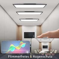 CBJKTX LED panel stropné svietidlo stmievateľné ploché dlhé stropné svietidlo vstavané LED osvetlenie s nastaviteľným jasom 3
