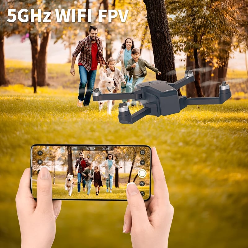 X-IMVNLEI GPS Drón 4K HD Dupla Kamerával, Kefe Nélküli Motor, 5GHz WiFi FPV, 20 Perces Repülési Idő, Automatikus Hazatérés