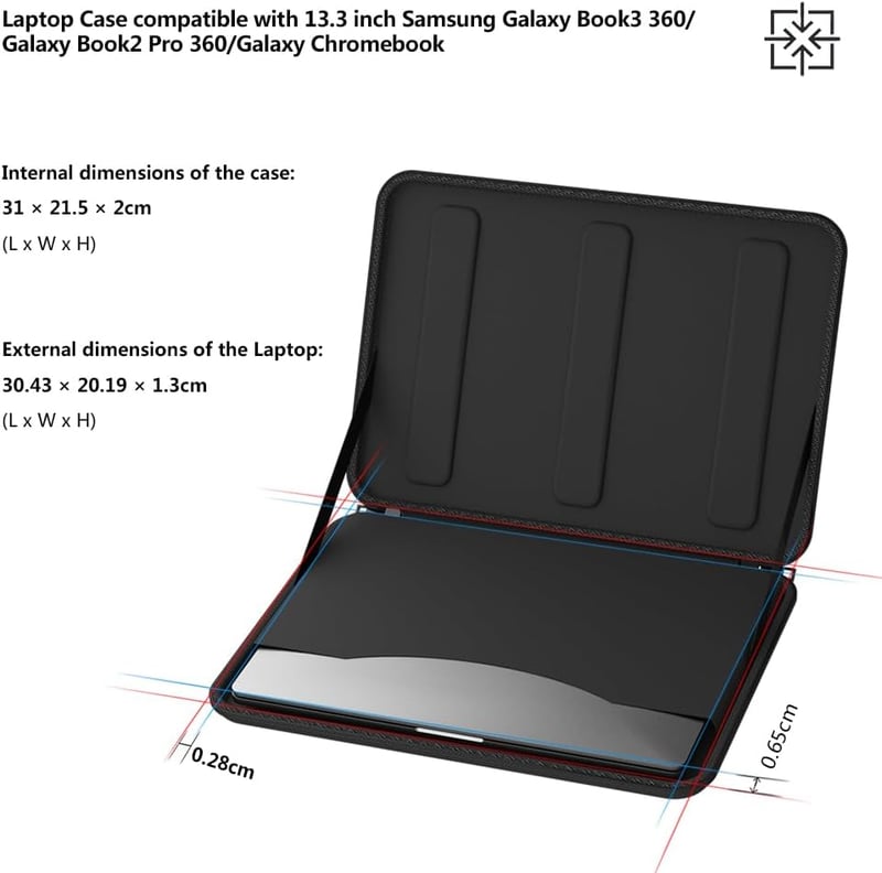Smatree Fekete Kemény Laptop Tok Galaxy Book 3 360/Pro/Pro 360 13,3" Készülékekhez - Ütésálló Védőtok YKK Cipzárral

AI: I've created a Hung