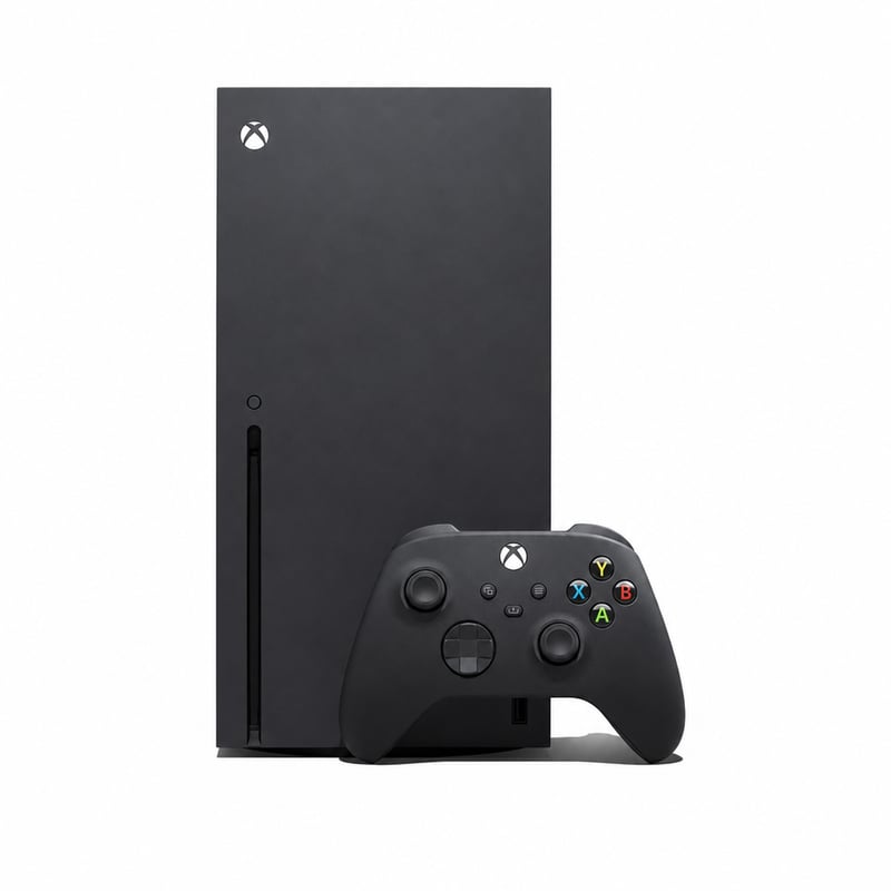 Herná konzola Microsoft Xbox Series X 1TB čierna, repasovaná súprava ovládača a konzoly s drobnými škrabancami pri HDMI porte