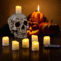 PChero LED gyertyák távirányítóval - 2 db újratölthető, időzíthető, USB-s dekorációs lángimitáció 4