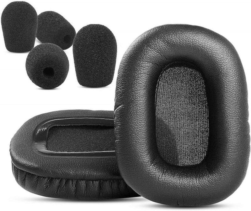 BlueParrott B450-XT Bluetooth headsethez fekete fülpárna és mikrofon szivacs csere szett