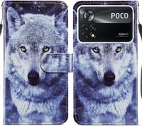 Xiaomi Poco X4 Pro 5G Mintás Bőr Flip Tok Kártyatartóval 1