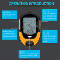 Yosoo GPS Magasságmérő Iránytű - Vízálló, Többfunkciós Outdoor Műszer USB Töltéssel 7