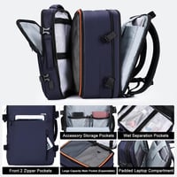 HOMIEE 40L Kék Üzleti Hátizsák - Bővíthető, Lopásbiztos, Vízálló, 15.6" Laptop 4