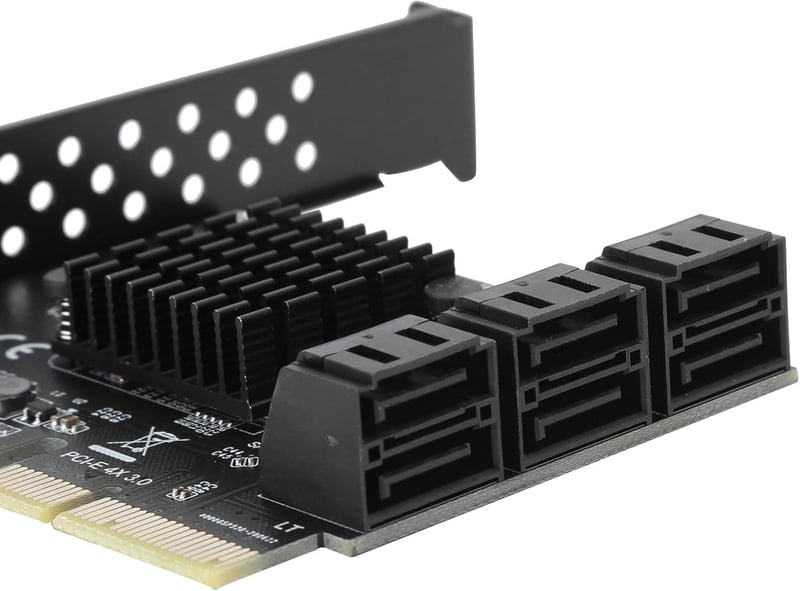 ASHATA PCIe 6 portos SATA 3.0 bővítőkártya SSD és HDD-hez