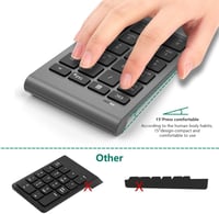 Rytaki Bluetooth Numerikus Billentyűzet Laptophoz - Vezeték Nélküli 22 Gombos 5