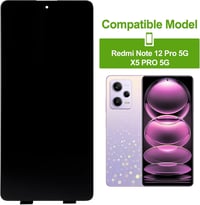 Xiaomi Redmi Note 12 Pro 5G LCD kijelző érintőképernyővel, fekete (keret nélkül) 7