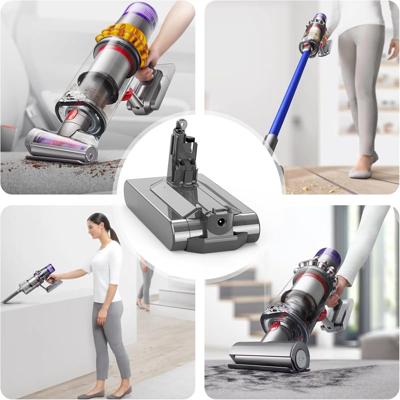 ASUNCELL 3900 mAh V11 Akkumulátor Dyson SV14 Porszívókhoz - 25,2V Csavaros Telepítésű Csereakku Absolute Complete Fluffy Vezeték Nélküli Mod