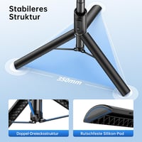 SYNCWIRE 140 cm Alumínium Szelfibot és Állvány Távirányítóval - 360° Forgatható Tripod iPhone 16/15/14/13 és Más Okostelefonokhoz - Fekete 5