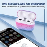 Apple AirPods 3 Márványmintás Szilikon Tok - Színes Védőburkolat 4