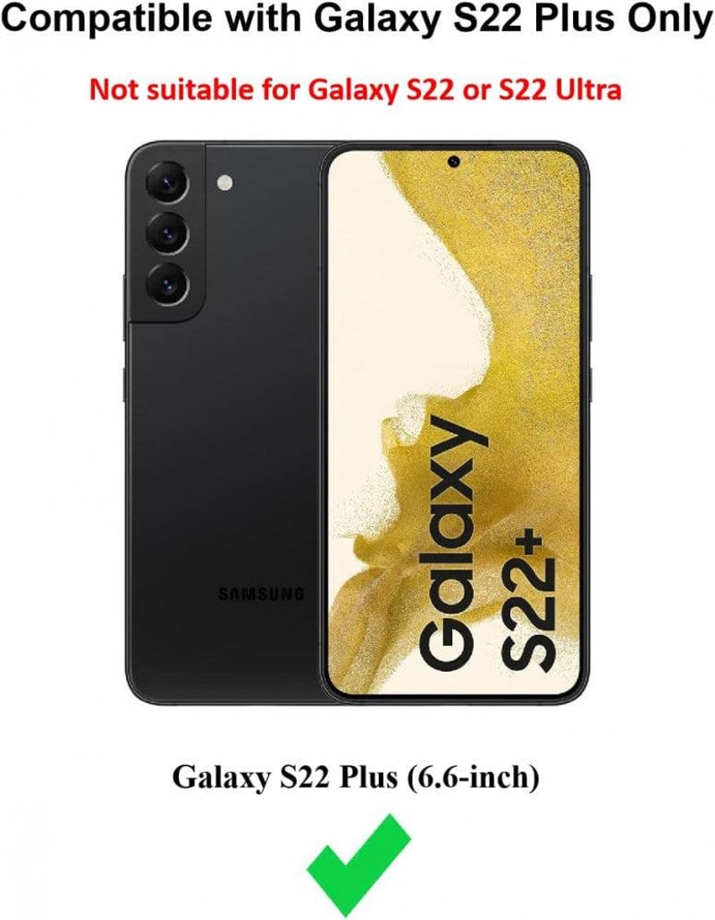 Samsung Galaxy S22 Plus 5G védőtok RFID védelemmel, 3 kártyatartóval - Fekete
