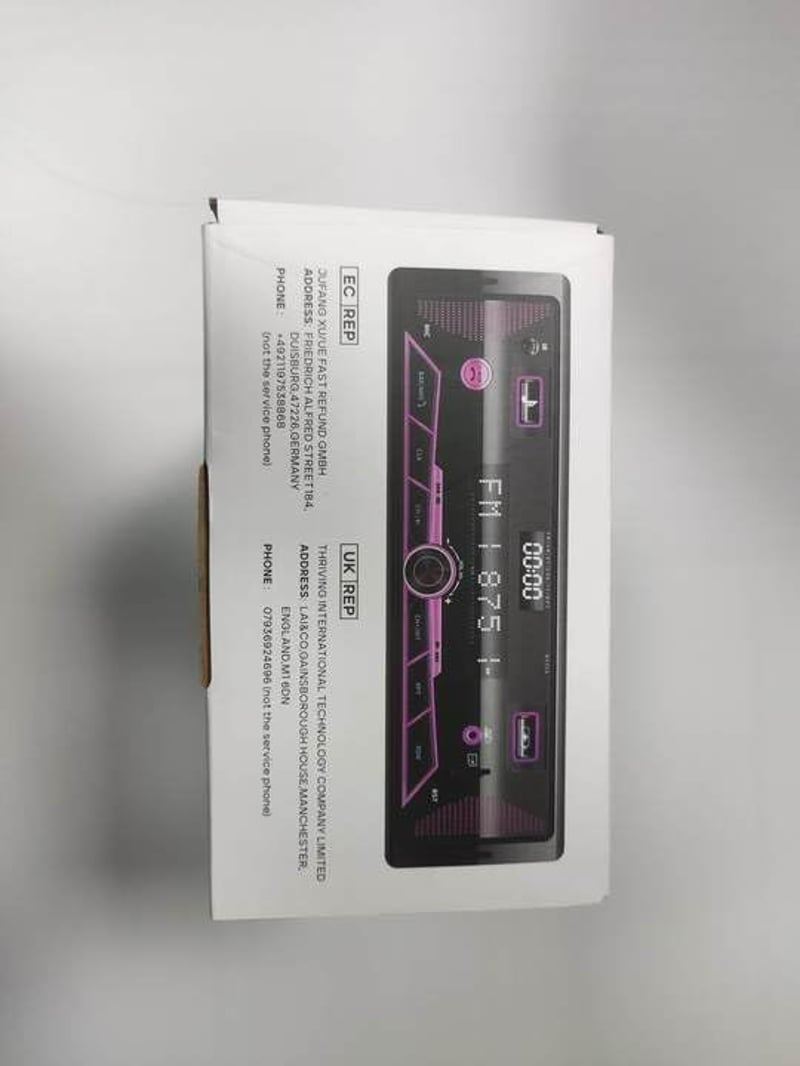 CAR Bluetooth autórádió 7 színű LCD kijelzővel, 4x65W, FM/AM/USB/AUX
