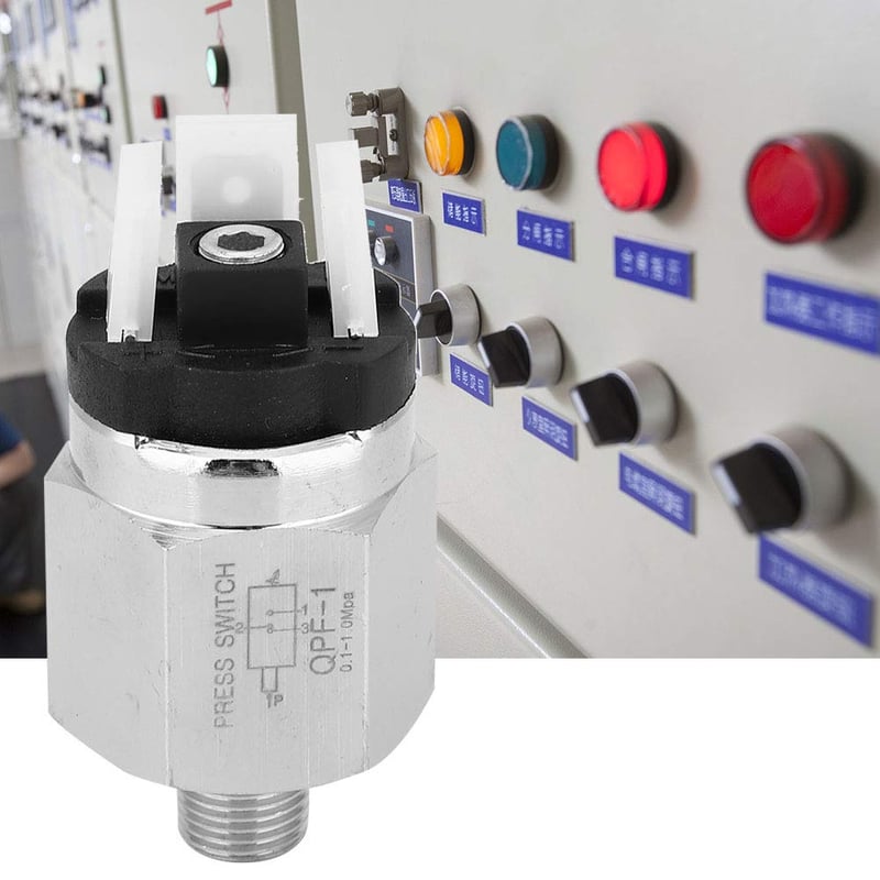 QPM11 Állítható Pneumatikus Nyomáskapcsoló G1/8" 0.02-0.1MPa 220V/48V Légkompresszorhoz