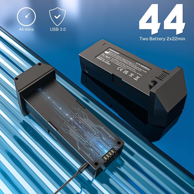 TEEROK T18S GPS Drón 4K Kamerával, 5G Átvitel, 500m Hatótáv, Automatikus Visszatérés, Követés Funkcióval, Kefe Nélküli Motor, 2 Akkumulátor,