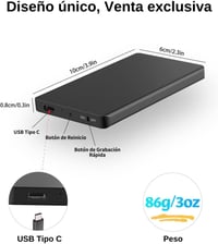 Vivaniir 128GB Hangrögzítő 350 Órás Felvétel Zajszűrés Aktiválás 5