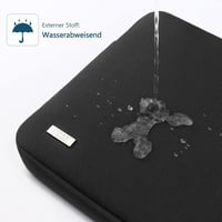 MacBook Air M2/M3 13,6" és Surface Pro 13" Fekete TECOOL Védőtok 3