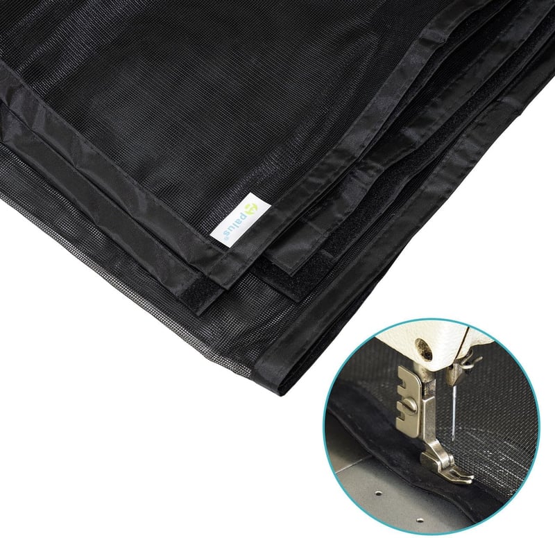 Apalus Prime Mágneses Szúnyogháló Ajtóra 120x210 cm - Átlátszó, Szakadásálló, Időjárásálló Rovarháló Erkélyajtóra Erős Mágnesekkel és 3,8 cm