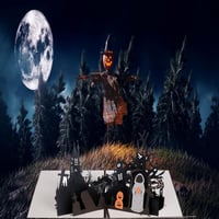 Innbox 3D Halloween Parti Meghívó - Felnyíló Üdvözlőkártya és Ajándékkártya 7