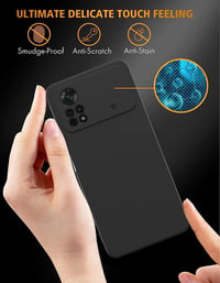 Xiaomi Poco X4 Pro védőtok - Strapabíró fekete borítás 3