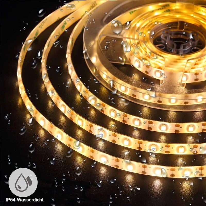 CCILAND Elemes LED Szalag 3m - 90 LED Melegfehér Világítás, Vágható, Öntapadós, Távirányítós, Időzíthető, 8 Üzemmód, Fényerőszabályozás