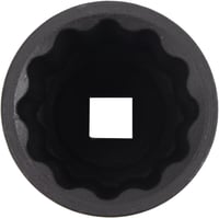 CCLIFE 1/2 hüvelykes 36 mm mély 12 pontos behajtófej CR-MO acél ütvecsavarozóhoz, többfogú anya dugókulcs 5