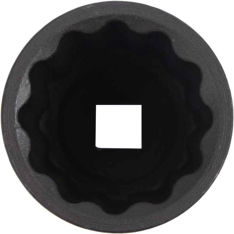 CCLIFE 1/2 hüvelykes 36 mm mély 12 pontos behajtófej CR-MO acél ütvecsavarozóhoz, többfogú anya dugókulcs