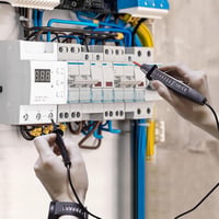Tester de tensiune bipolar CCLIFE 6-380V AC/DC cu afișaj LED și testare de fază 3