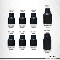 CCLIFE 21 részes diesel injektorszedő pneumatikus adapter Bosch Delphi Denso 5