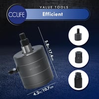 CCLIFE 24 részes dízelmotoros injektorszivattyú pneumatikus adapter Bosch Delphi Denso 4