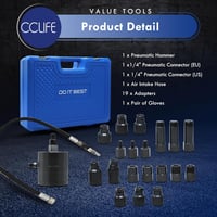 CCLIFE 24 részes dízelmotoros injektorszivattyú pneumatikus adapter Bosch Delphi Denso 2