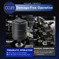 CCLIFE 24 részes dízelmotoros injektorszivattyú pneumatikus adapter Bosch Delphi Denso 3